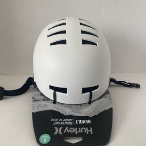 New Hurley Revolt White Snowboard & Ski HelmetAdult Small 20.87-21.6"  53-55cm